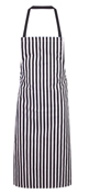 Black and White Stripe Apron [MA79BW]