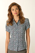 Petals Blouse - Aqua