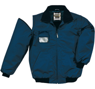 Bomber Jacket with detachable sleeves - Navy
