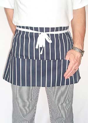 Butchers Stripe Money Pocket Apron