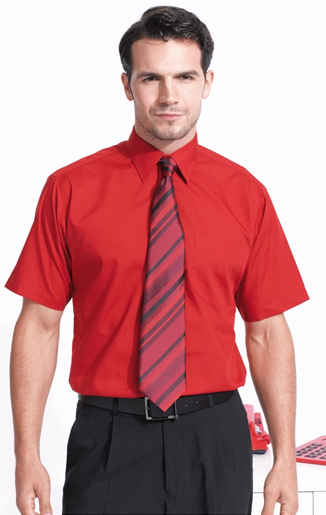 Short sleeve poplin shirt