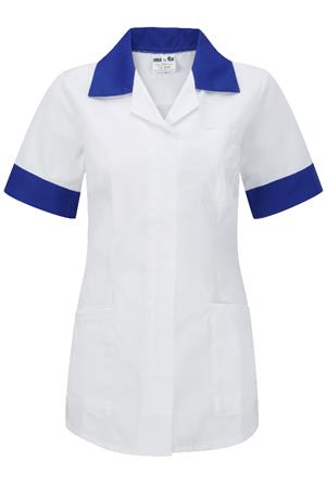 Female Healthcare Tunic with Solid Collar & Cuff