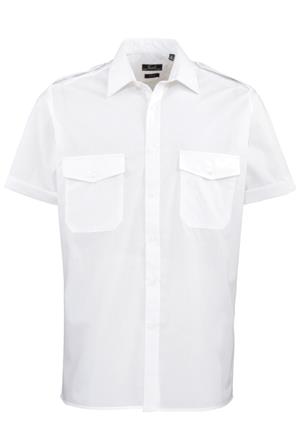 Premier Mens Short Sleeve Pilot Shirt